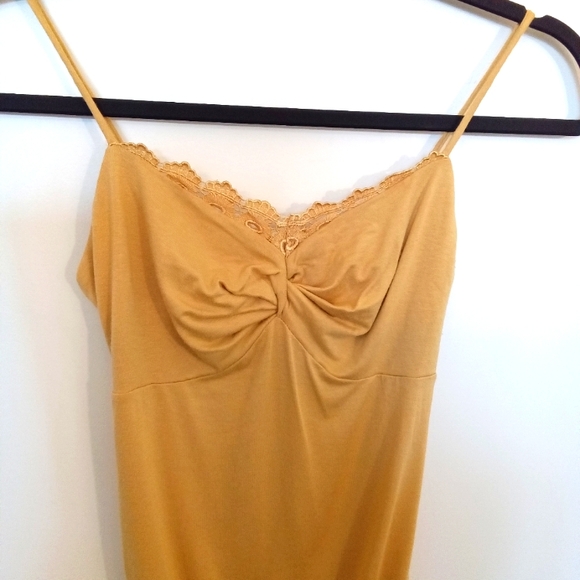 Easel Tank with Spaghetti Straps and Ruched Bodice - Picture 2 of 6